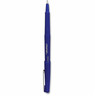 Porous Point Pen, Stick, Medium 0.7 mm, Blue Ink, Blue Barrel, Dozen