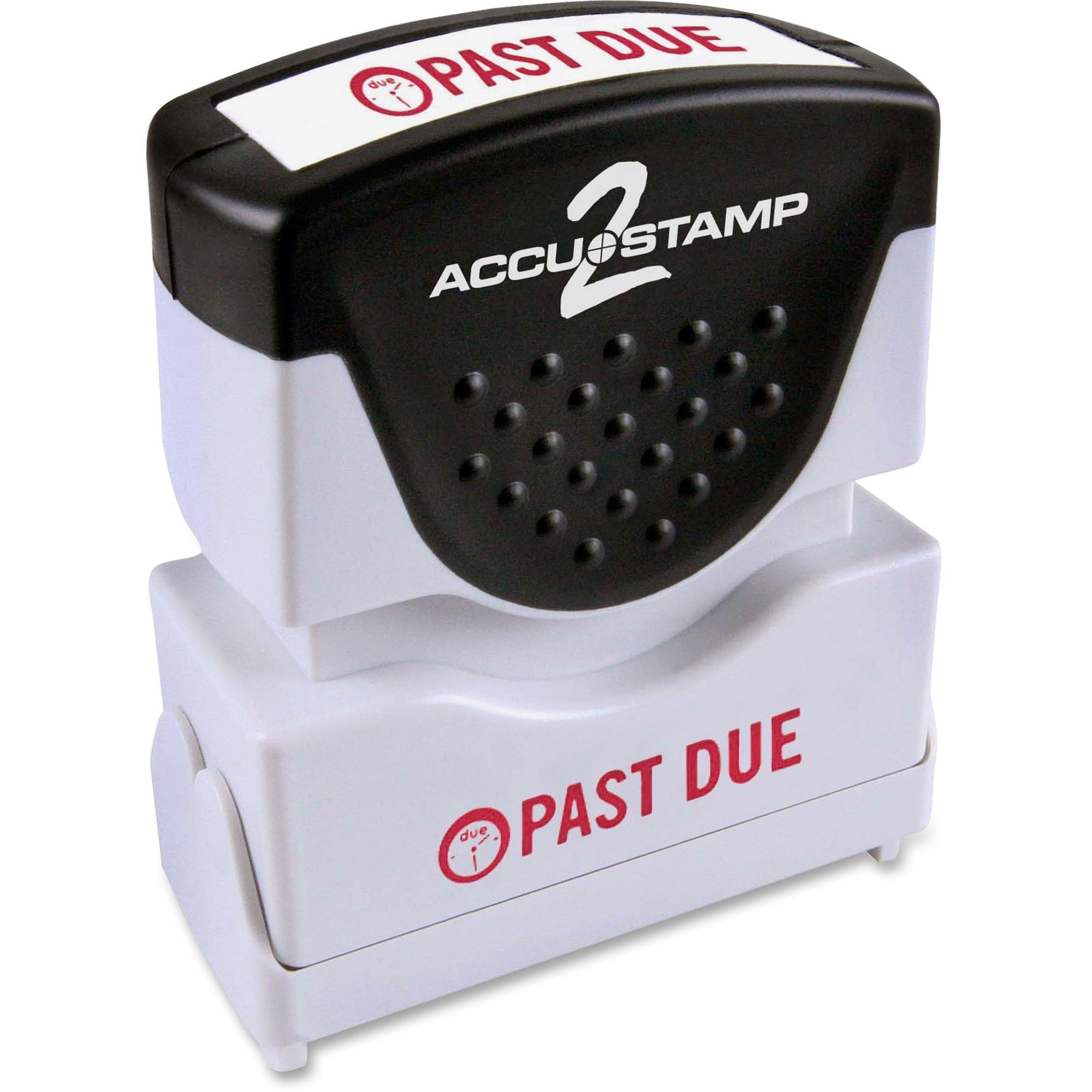 Pre-Inked Shutter Stamp, Red, PAST DUE, 1.63 x 0.5