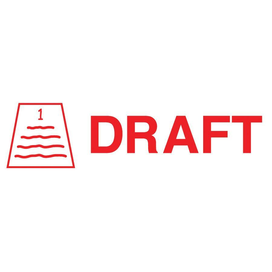 COSCO Shutter Stamp - Message Stamp - "DRAFT" - 0.50" Impression Width - 20000 Impression(s) - Red - Rubber, Plastic - 1 Each