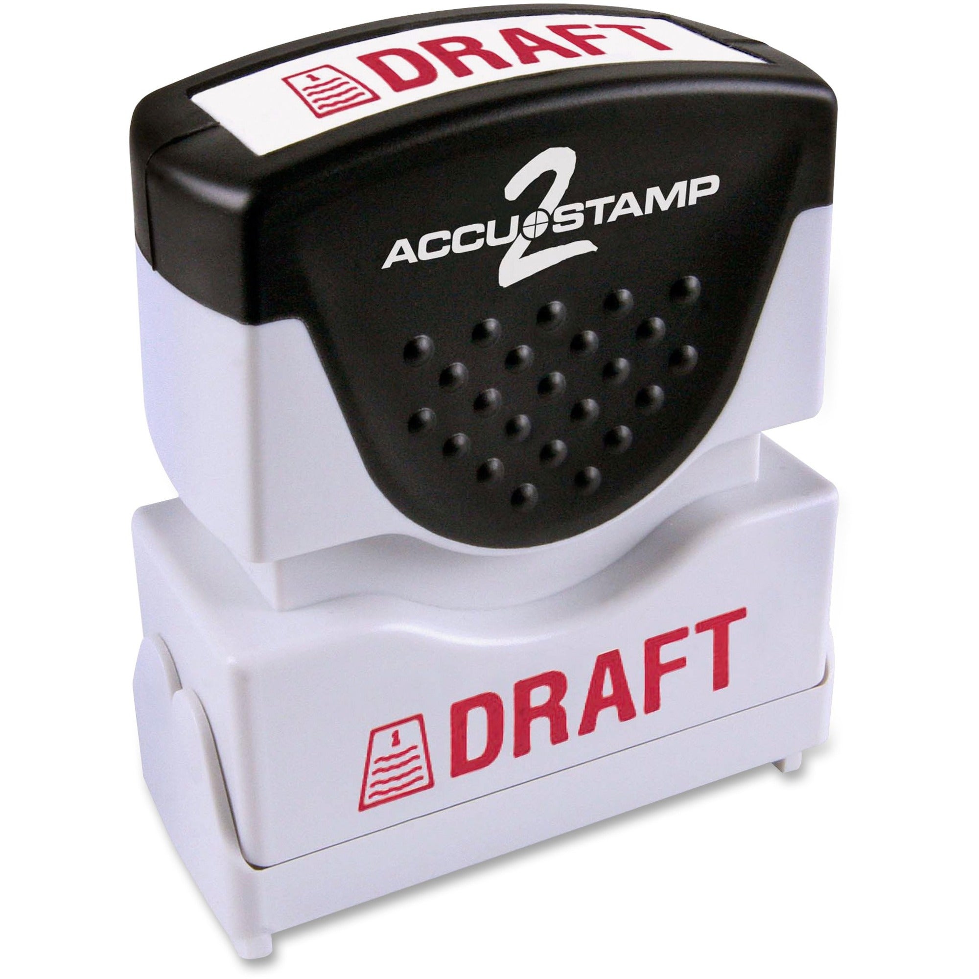 COSCO Shutter Stamp - Message Stamp - "DRAFT" - 0.50" Impression Width - 20000 Impression(s) - Red - Rubber, Plastic - 1 Each - 