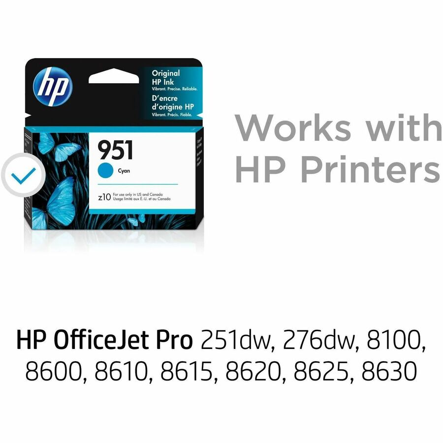 HP 951, (CN050AN) Cyan Original Ink Cartridge