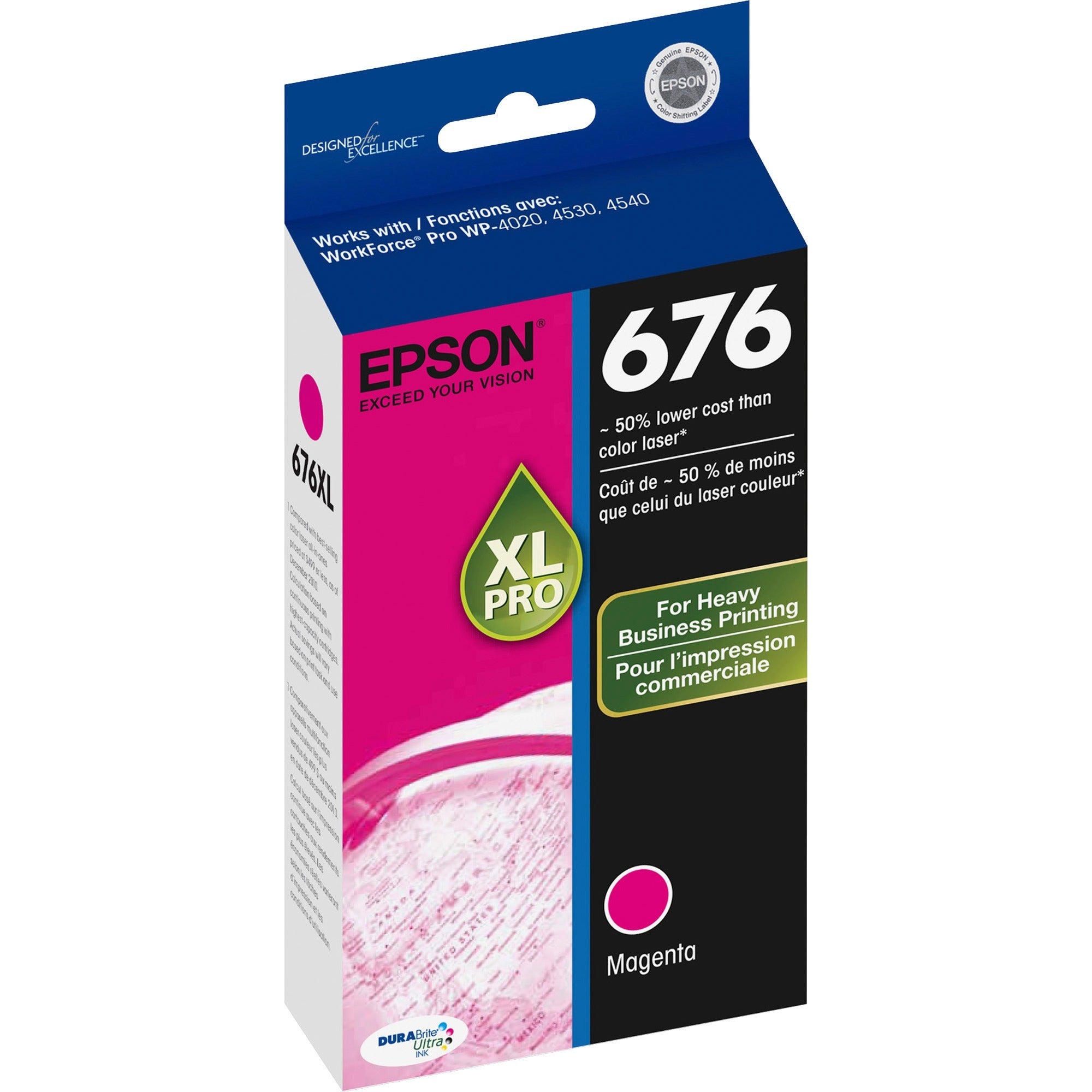 T676XL320-S (676XL) High-Yield Ink, 2,400 Page-Yield, Magenta