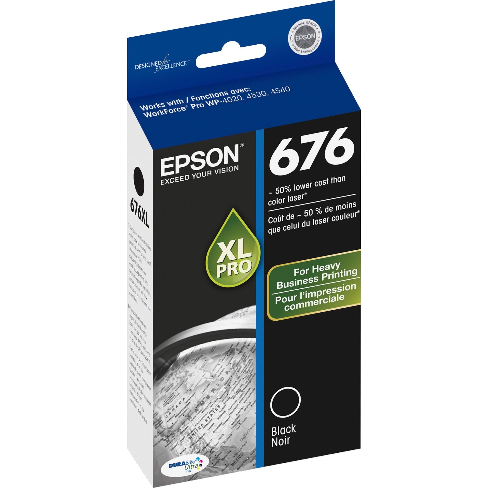 T676XL120-S (676XL) High-Yield Ink, 2,400 Page-Yield, Black