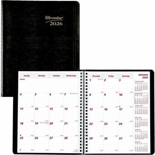 Essential Collection 14-Month Ruled Monthly Planner, 8.88 x 7.13, Black Cover, 14-Month (Dec to Jan): 2023 to 2025