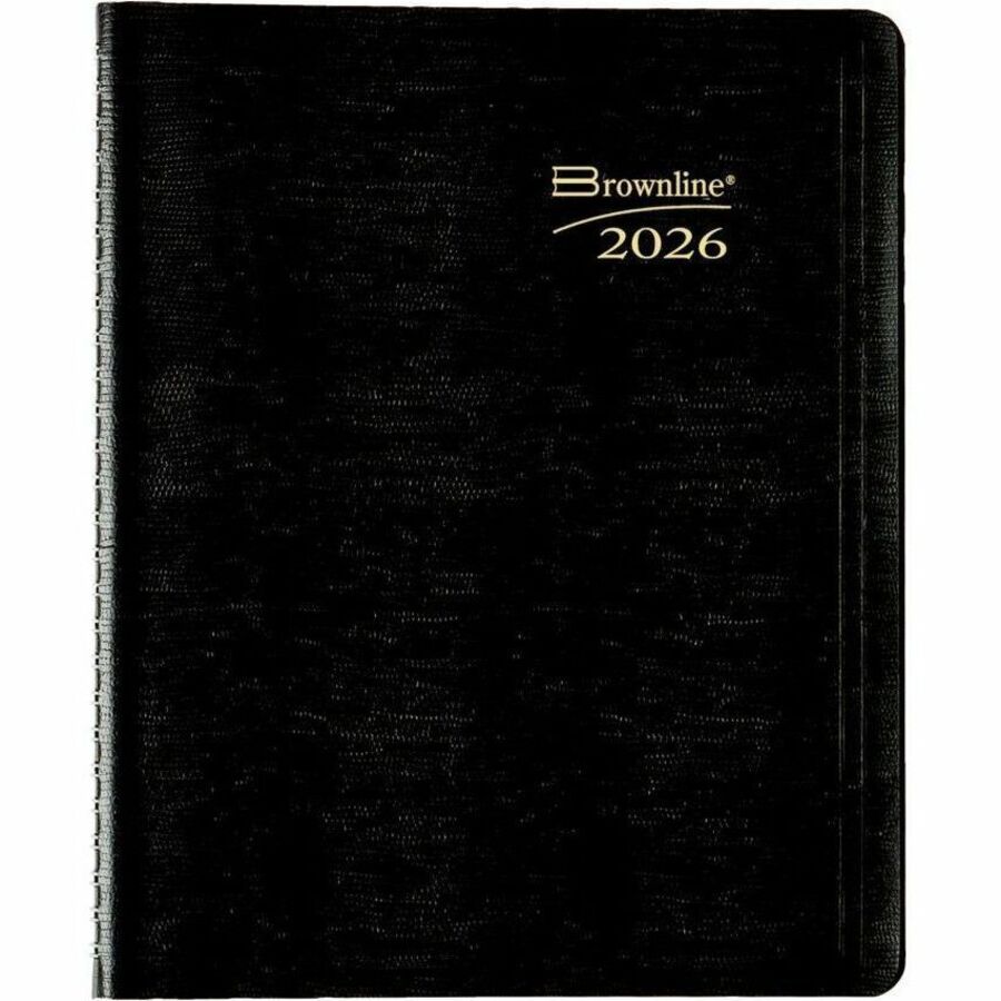 Essential Collection 14-Month Ruled Monthly Planner, 8.88 x 7.13, Black Cover, 14-Month (Dec to Jan): 2023 to 2025