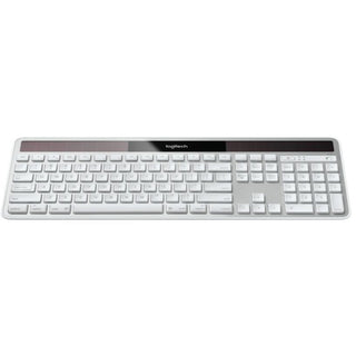 Logitech Wireless Solar Keyboard K750 for Mac - Gray - Brown Box - Wireless Connectivity - RF - 32.81 ft - 2.40 GHz - USB Interface Multimedia, Eject, Brightness Hot Key(s) - Mac - Silver - 