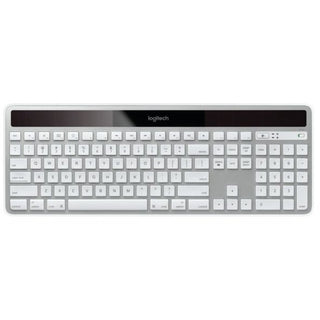 Logitech Wireless Solar Keyboard K750 for Mac - Gray - Brown Box - Wireless Connectivity - RF - 32.81 ft - 2.40 GHz - USB Interface Multimedia, Eject, Brightness Hot Key(s) - Mac - Silver - 