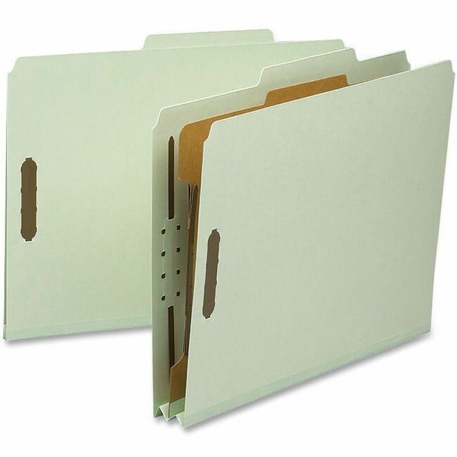 Nature Saver 2/5 Tab Cut Letter Recycled Classification Folder - 