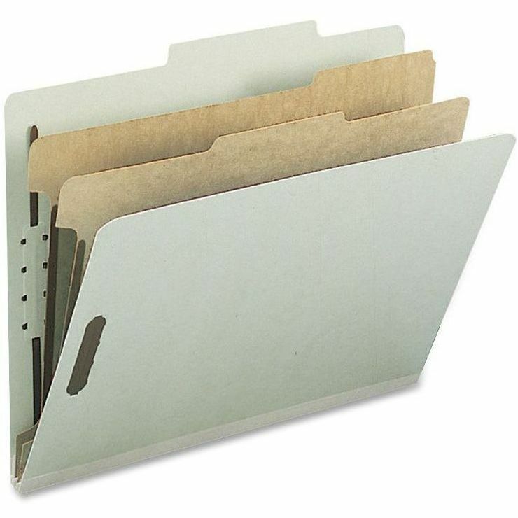 Nature Saver 2/5 Tab Cut Letter Recycled Classification Folder - 