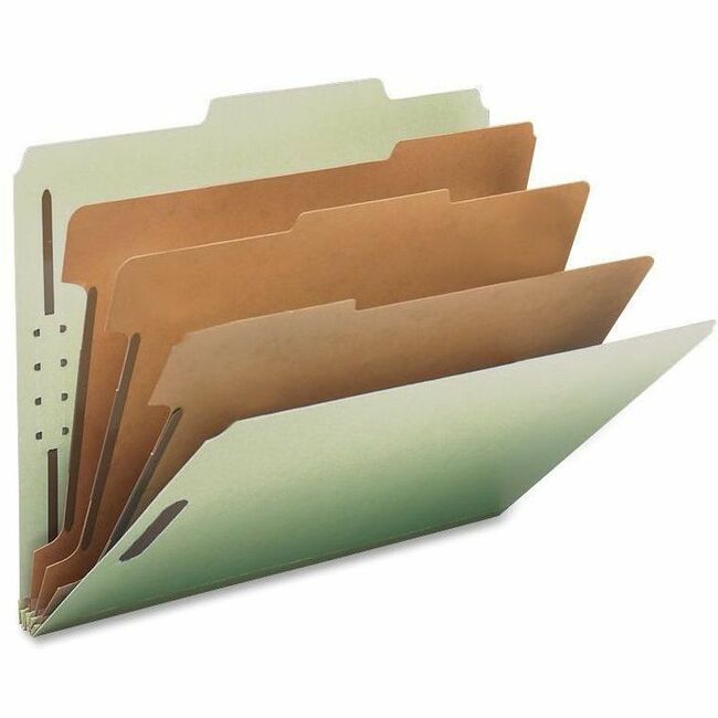 Nature Saver 2/5 Tab Cut Letter Recycled Classification Folder - 