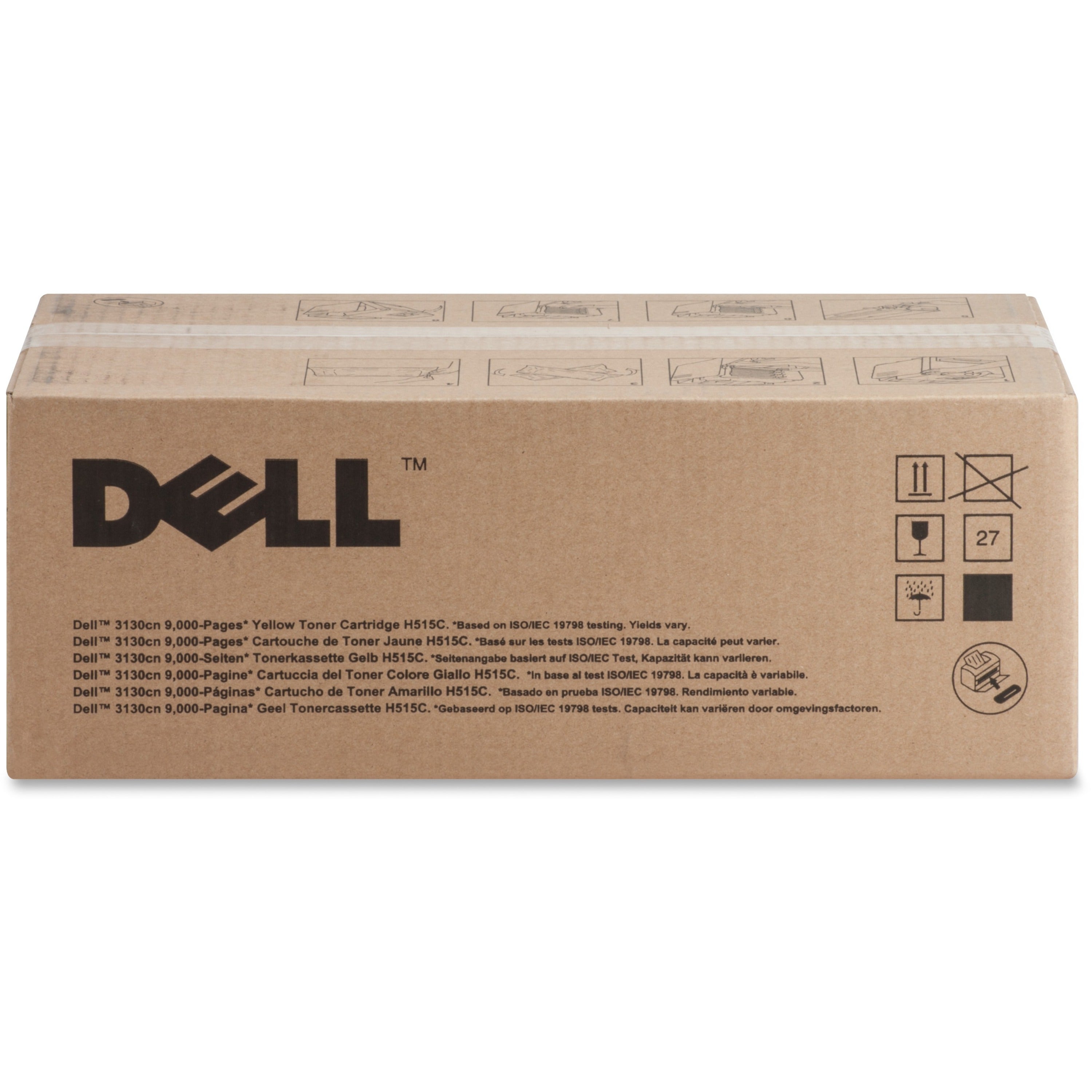 Dell H515C Original Toner Cartridge - Laser - 9000 Pages - Yellow - 1 Each