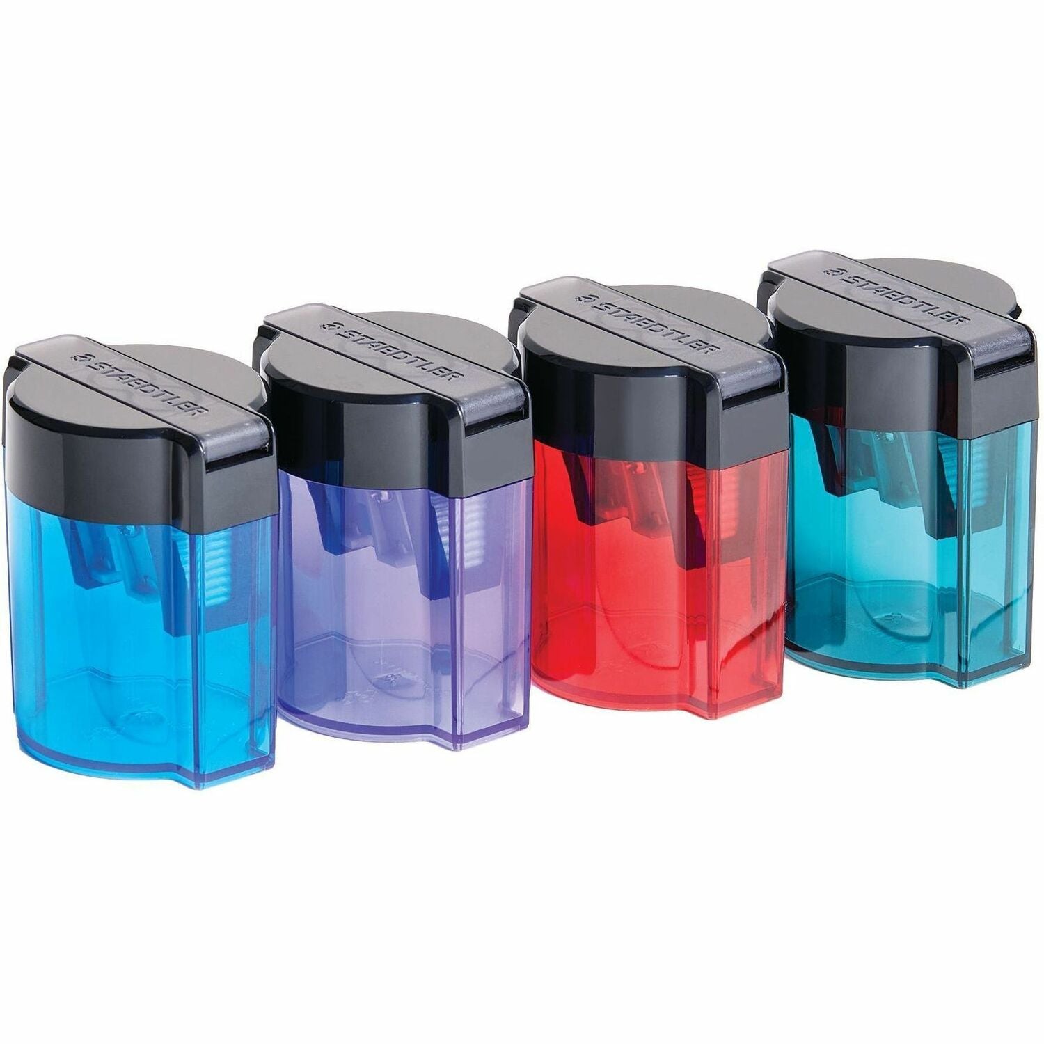 Staedtler 2-Hole Oval Pencil Sharpener - 2 Hole(s) - Metal - Assorted - 1 Each