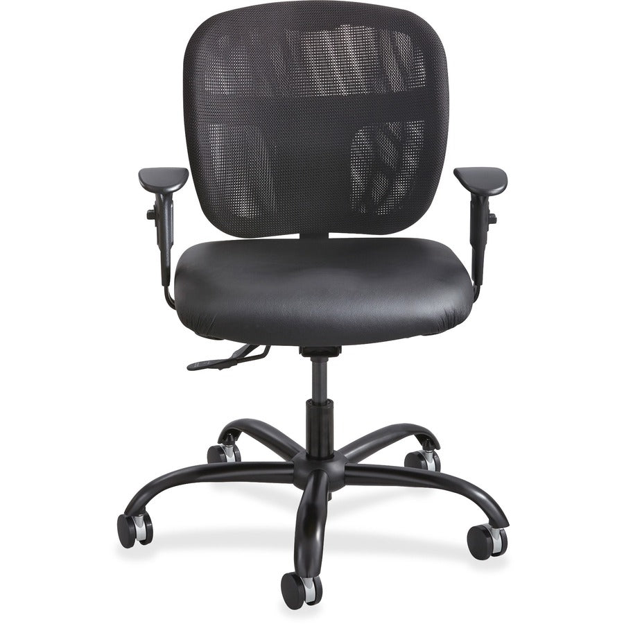 Vue Intensive-Use Mesh Task Chair, Supports Up to 500 lb, 18.5" to 21" Seat Height, Black