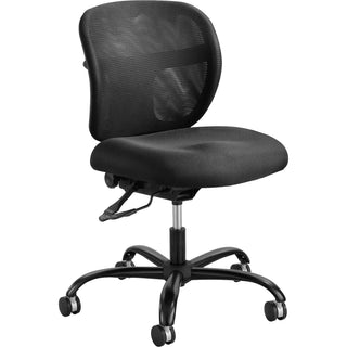 Vue Intensive-Use Mesh Task Chair, Supports Up to 500 lb, 18.5" to 21" Seat Height, Black