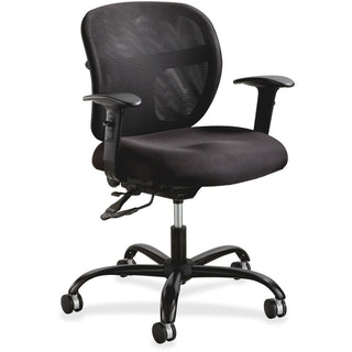 Vue Intensive-Use Mesh Task Chair, Supports Up to 500 lb, 18.5" to 21" Seat Height, Black