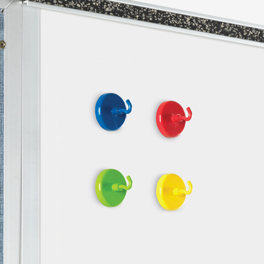 learning-resources-super-strong-magnetic-hooks-set-for-pocket-chart-flip-book-hall-pass-decoration-metal-red-blue-green-yellow-4-pack_lrnler2694 - 2
