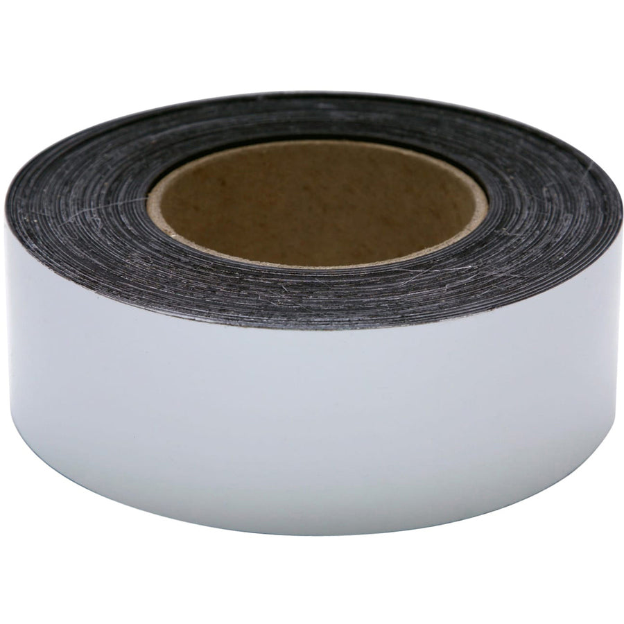 Zeus Magnetic Labeling Tape - 16.67 yd Length x 2" Width - For Labeling, Shelf Labeling - 1 / Roll - White - 