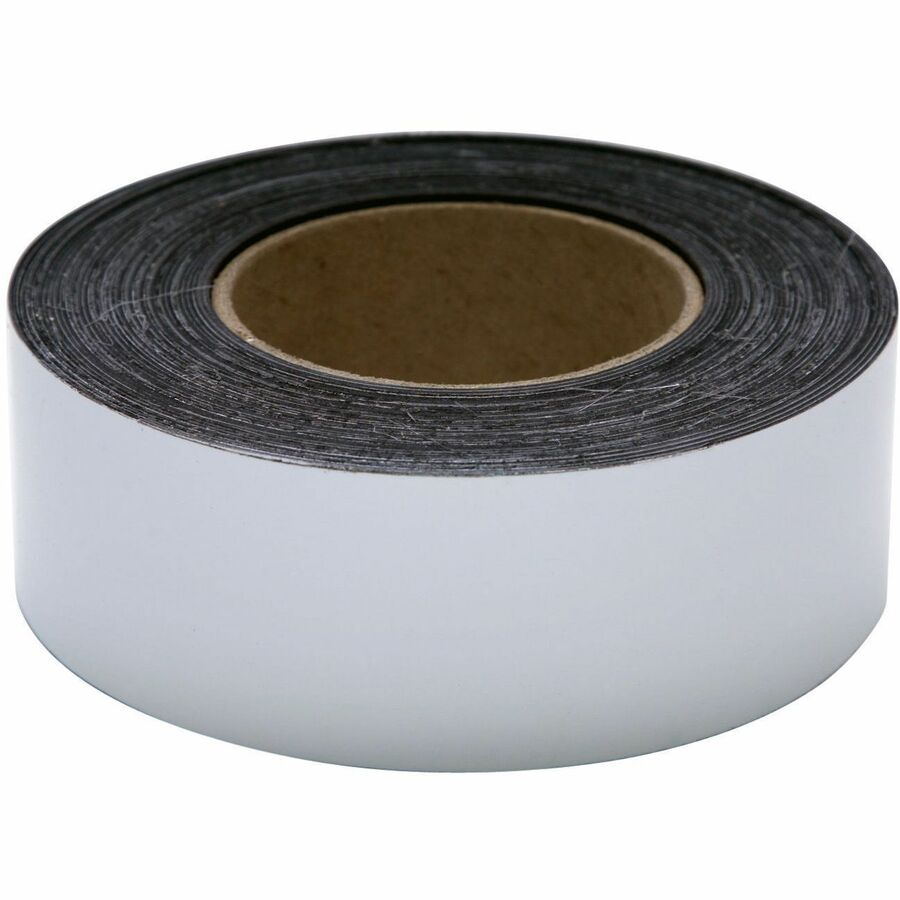 Zeus Magnetic Labeling Tape - 16.67 yd Length x 2" Width - For Labeling, Shelf Labeling - 1 / Roll - White