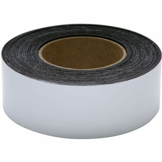 Zeus Magnetic Labeling Tape - 16.67 yd Length x 2" Width - For Labeling, Shelf Labeling - 1 / Roll - White