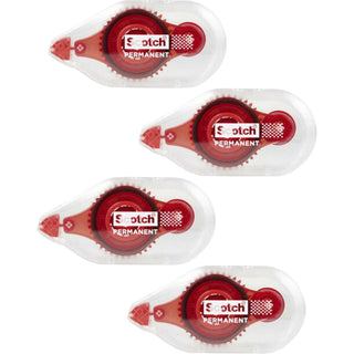 Scotch Double-Sided Tape Runner - 4 / Pack - Clear - 