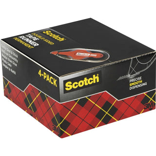 Scotch Double-Sided Tape Runner - 4 / Pack - Clear - 