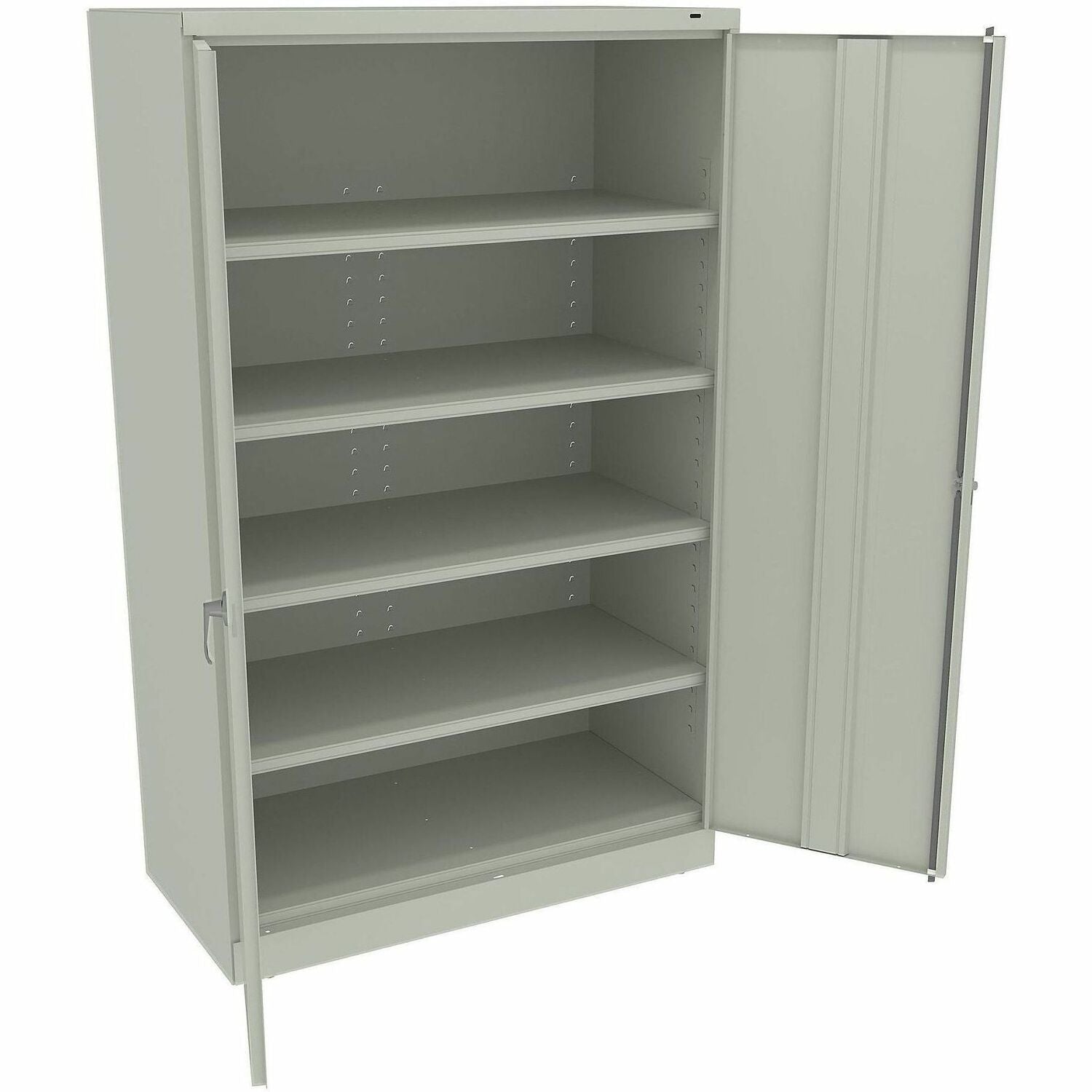 Assembled Jumbo Steel Storage Cabinet, 48w x 24d x 78h, Light Gray