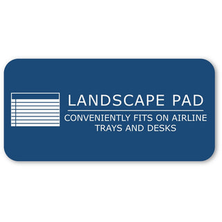 WIDE Landscape Format Writing Pad, Unpunched with Standard Back, Medium/College Rule, 40 Canary-Yellow 11 x 9.5 Sheets