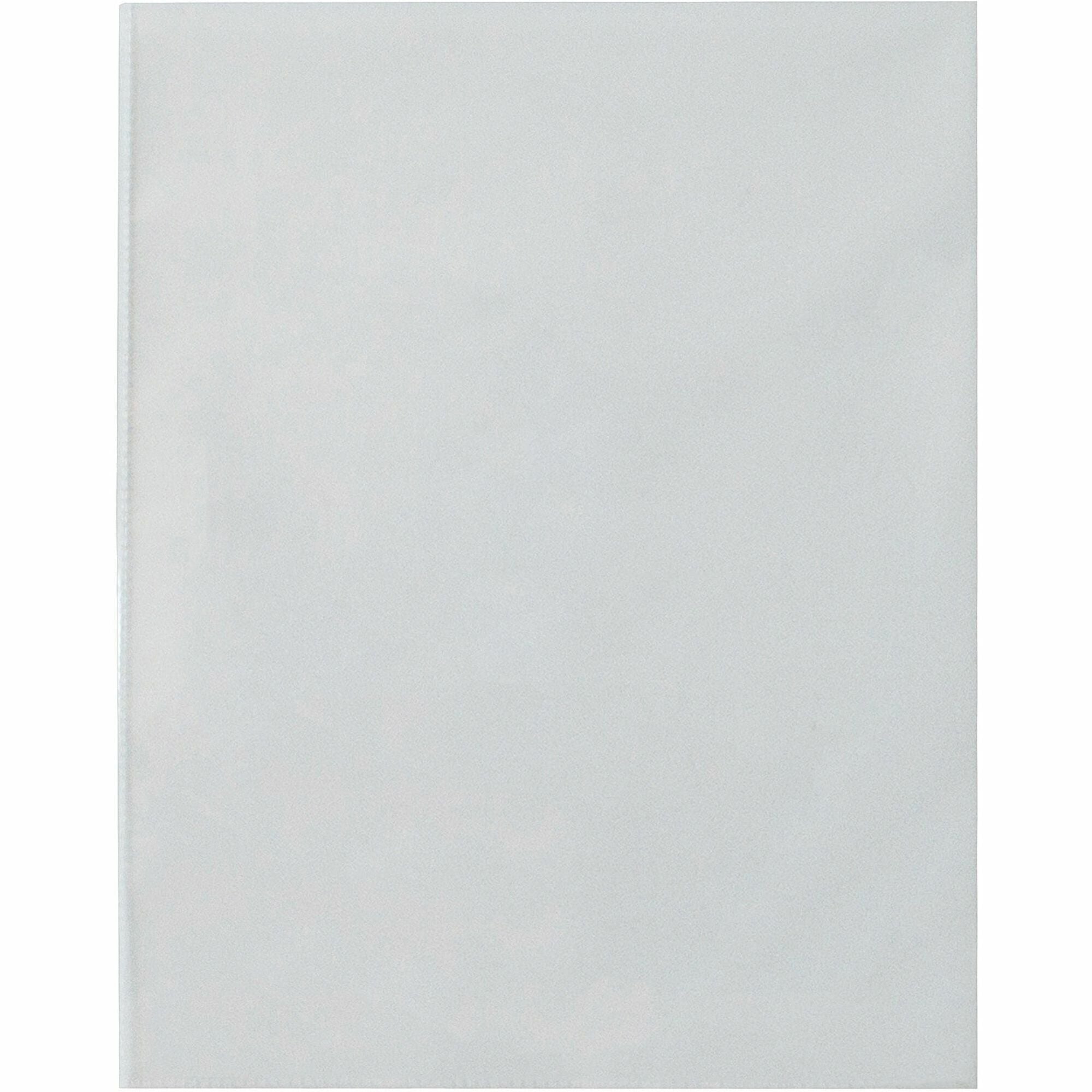 Business Source Full Sheet Top Load Poly Sheet Protectors - 3.1 mil Thickness - For Letter 8 1/2" x 11" Sheet - Rectangular - Clear - Polypropylene - 50 / Box