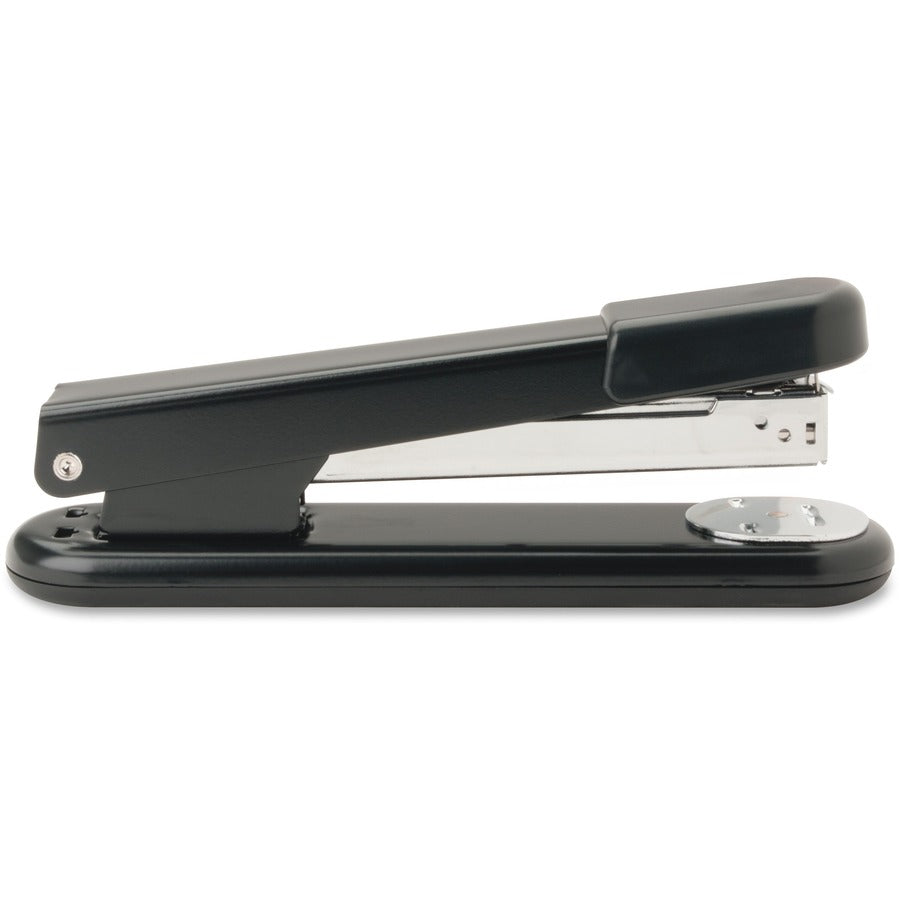 Business Source All-metal Full-strip Desktop Stapler - 20 of 20lb Paper Sheets Capacity - 210 Staple Capacity - Full Strip - 1/4" Staple Size - 1 Each - Black