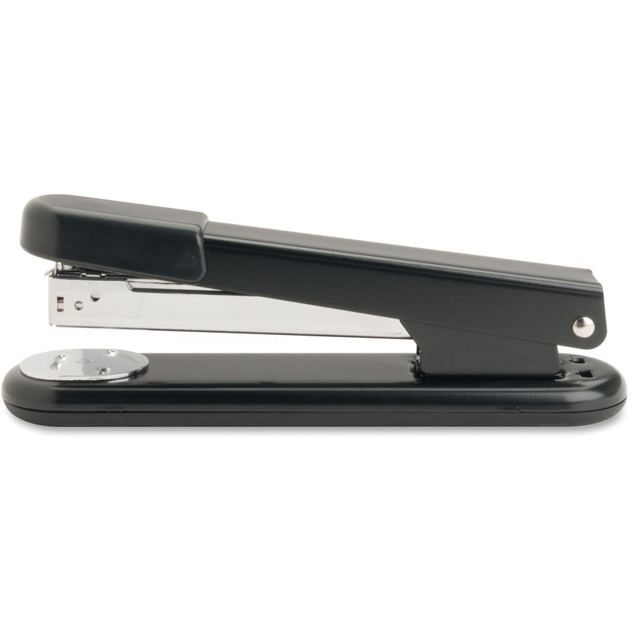 Business Source All-metal Full-strip Desktop Stapler - 20 of 20lb Paper Sheets Capacity - 210 Staple Capacity - Full Strip - 1/4" Staple Size - 1 Each - Black