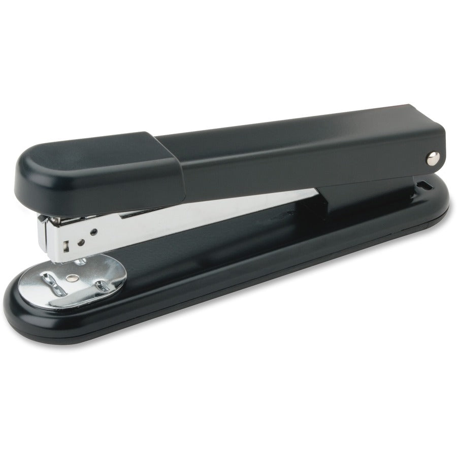 Business Source All-metal Full-strip Desktop Stapler - 20 of 20lb Paper Sheets Capacity - 210 Staple Capacity - Full Strip - 1/4" Staple Size - 1 Each - Black