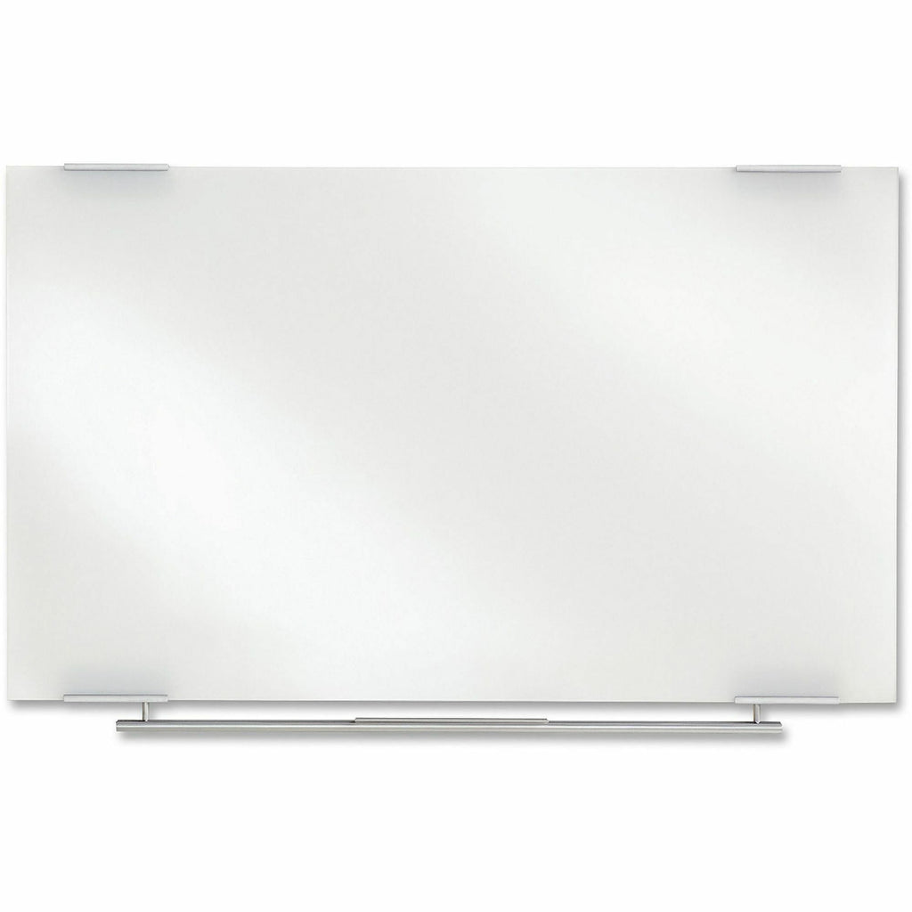 Clarity Glass Dry Erase Board with Aluminum Trim, 60 x 36, White Surface