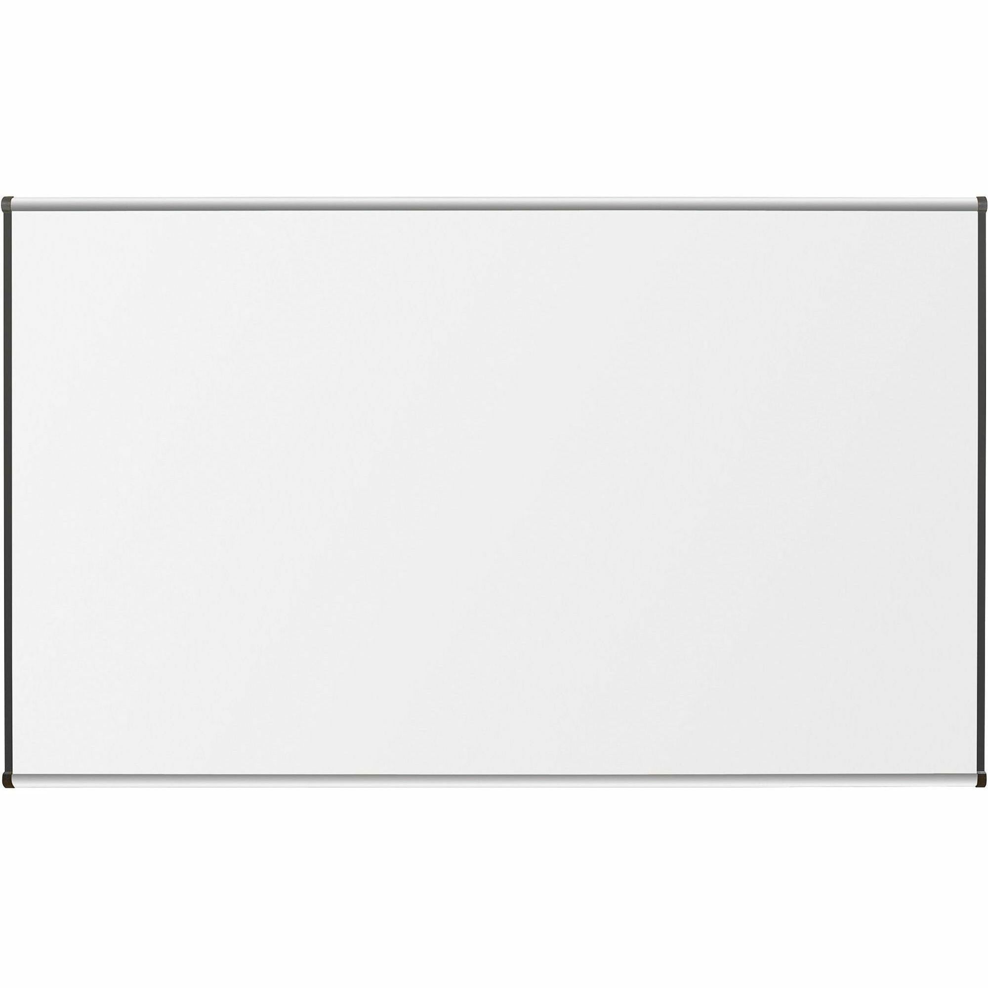 Lorell Dry-Erase Marker Board - 72" (6 ft) Width x 48" (4 ft) Height - Porcelain Enameled Steel Surface - Satin Aluminum Frame - Magnetic - Ghost Resistant - Assembly Required - 1 Each - 