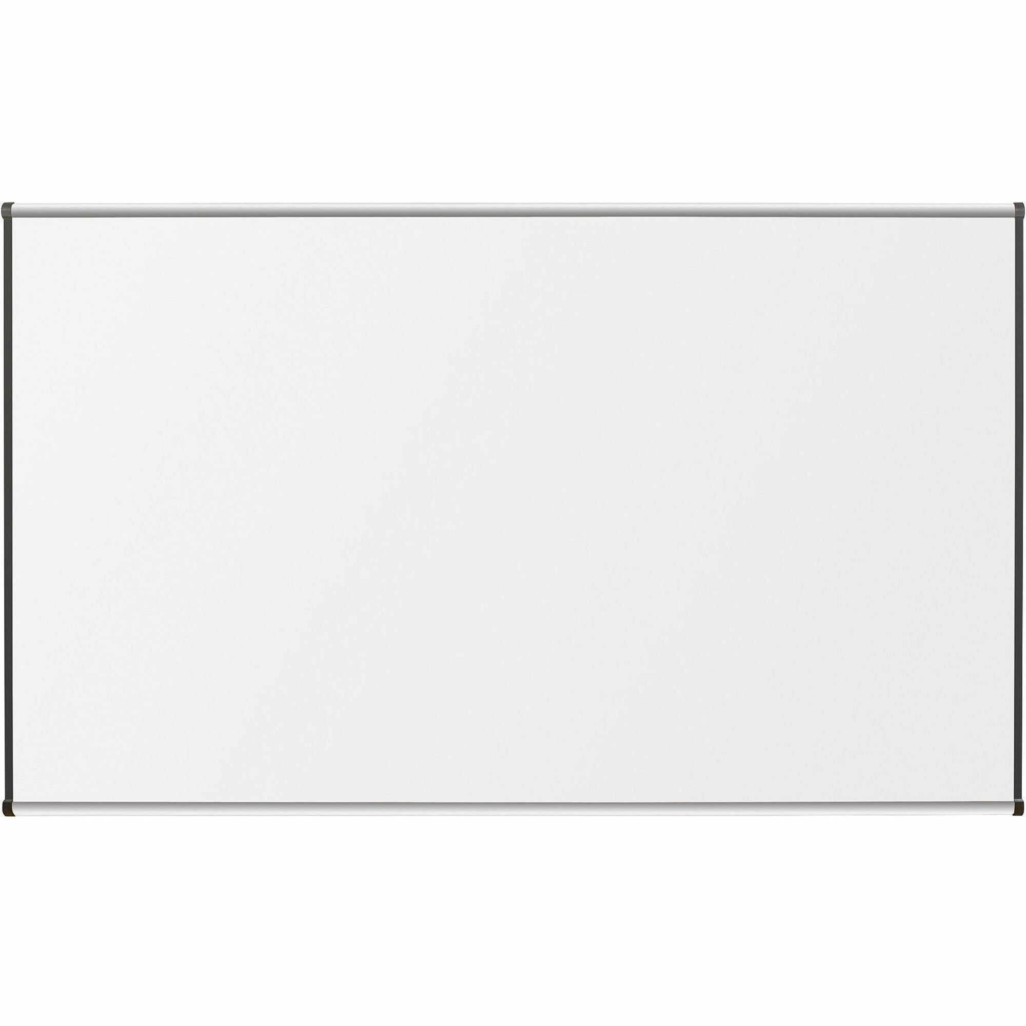 Lorell Dry-Erase Marker Board - 96" (8 ft) Width x 48" (4 ft) Height - Porcelain Enameled Steel Surface - Satin Aluminum Frame - Magnetic - Ghost Resistant - 1 Each - 