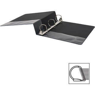 Business Source Slanted D-ring Binders - 2" Binder Capacity - 3 x D-Ring Fastener(s) - 2 Internal Pocket(s) - Chipboard, Polypropylene - Blue - PVC-free, Non-stick, Spine Label, Gap-free Ring, Non-glare, Heavy Duty, Open and Closed Triggers - 1 Each
