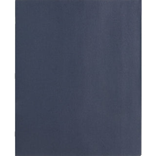 Business Source Letter Recycled Pocket Folder - 8 1/2" x 11" - 100 Sheet Capacity - 3 x Prong Fastener(s) - 1/2" Fastener Capacity - 2 Inside Front & Back Pocket(s) - Leatherette - Dark Blue - 35% Recycled - 25 / Box