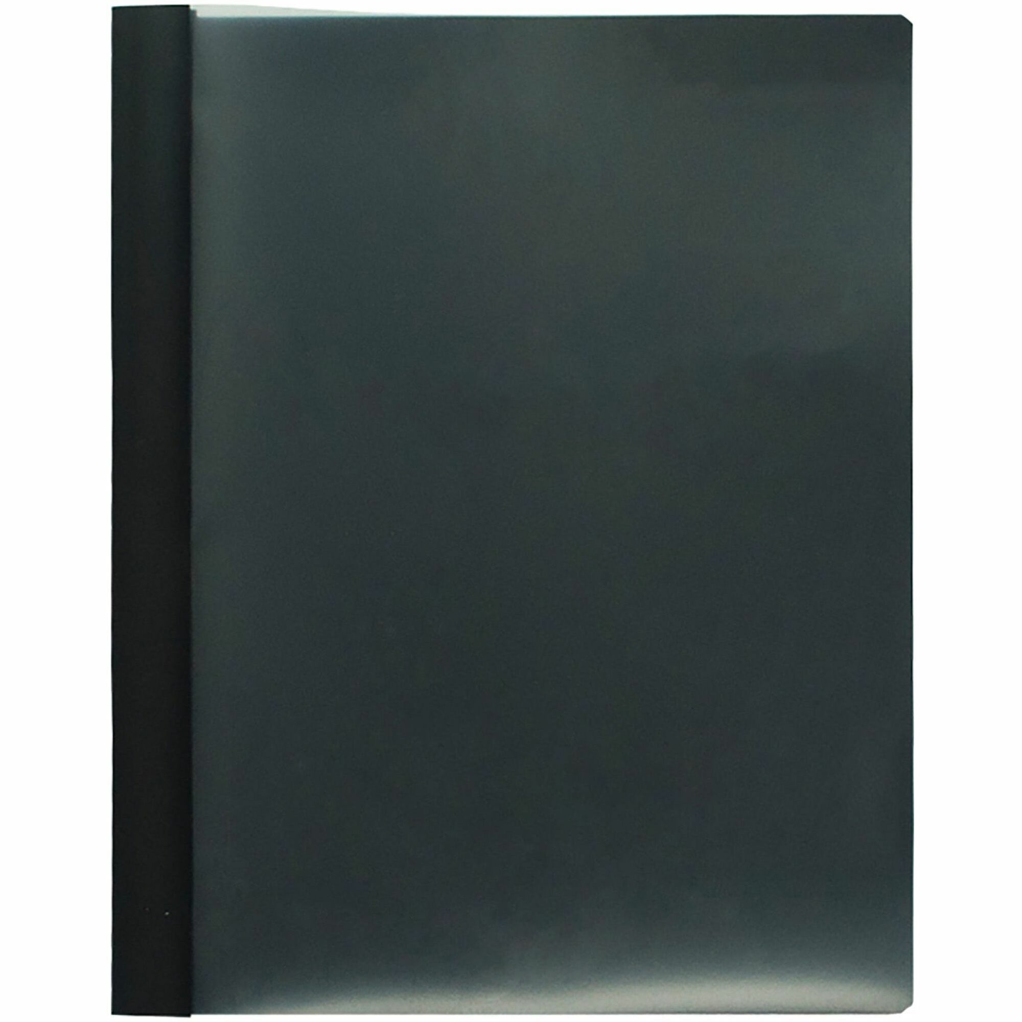 Business Source Letter Report Cover - 1/2" Folder Capacity - 8 1/2" x 11" - 100 Sheet Capacity - 3 x Prong Fastener(s) - Black - 25 / Box