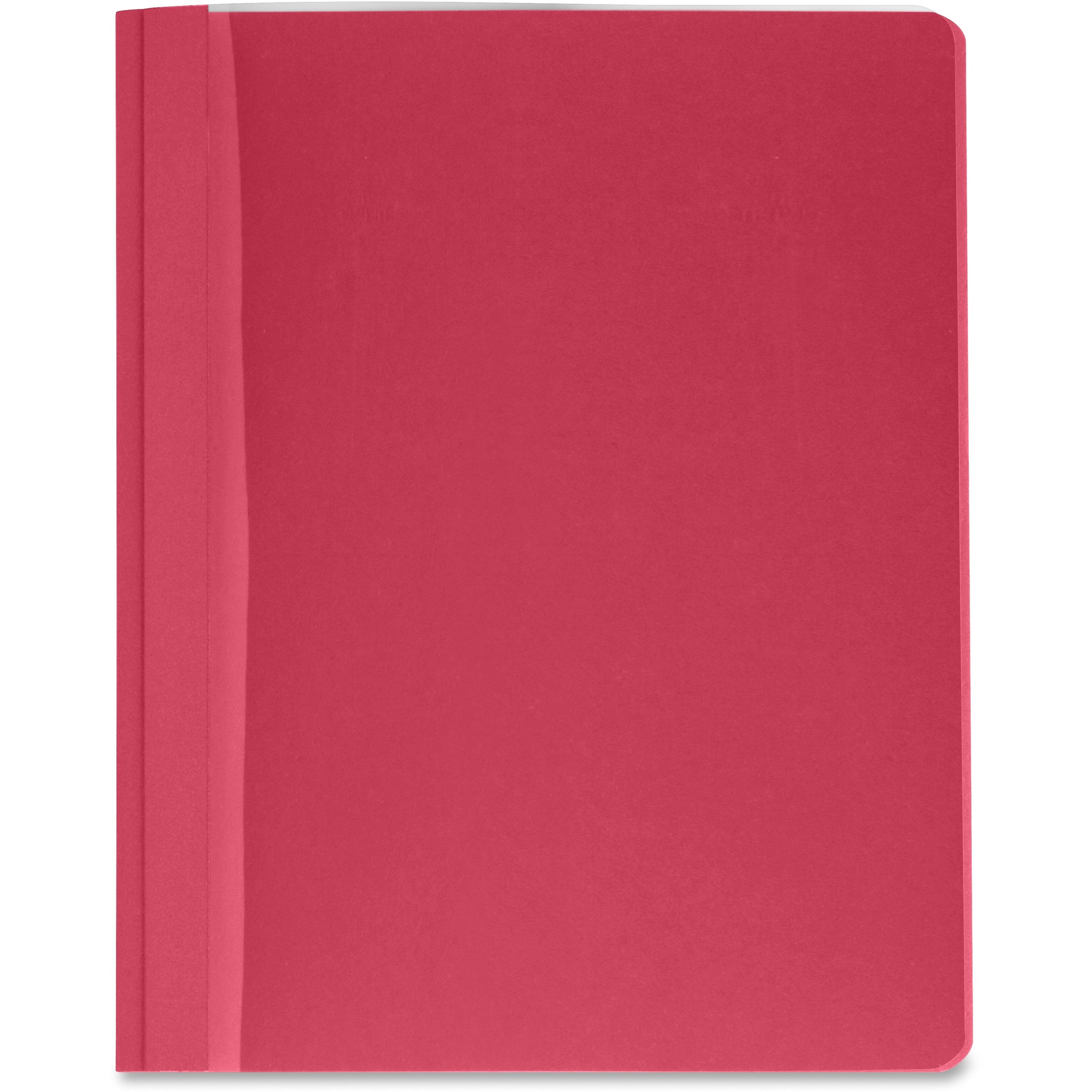Business Source Letter Report Cover - 8 1/2" x 11" - 100 Sheet Capacity - 3 x Prong Fastener(s) - Red - 25 / Box - 