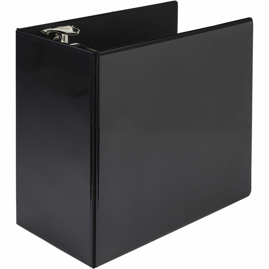 Nonstick D-Ring View Binder, 3 Rings, 6" Capacity, 11 x 8.5, Black