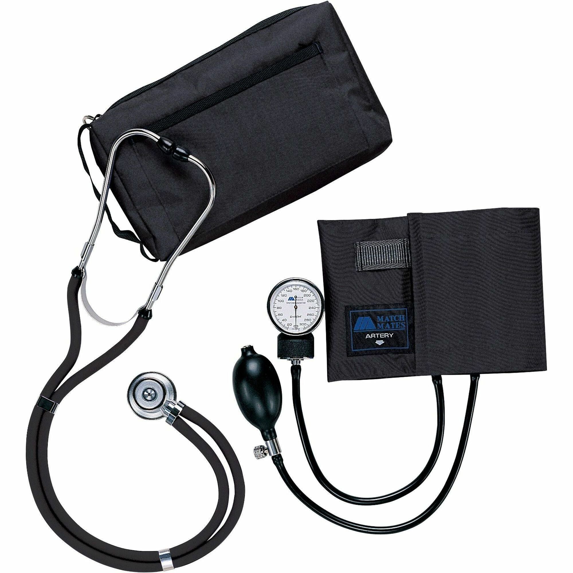 Medline Sprague Rappaport Stetho/Sphyg Combo - For Blood Pressure - Latex-free - Black