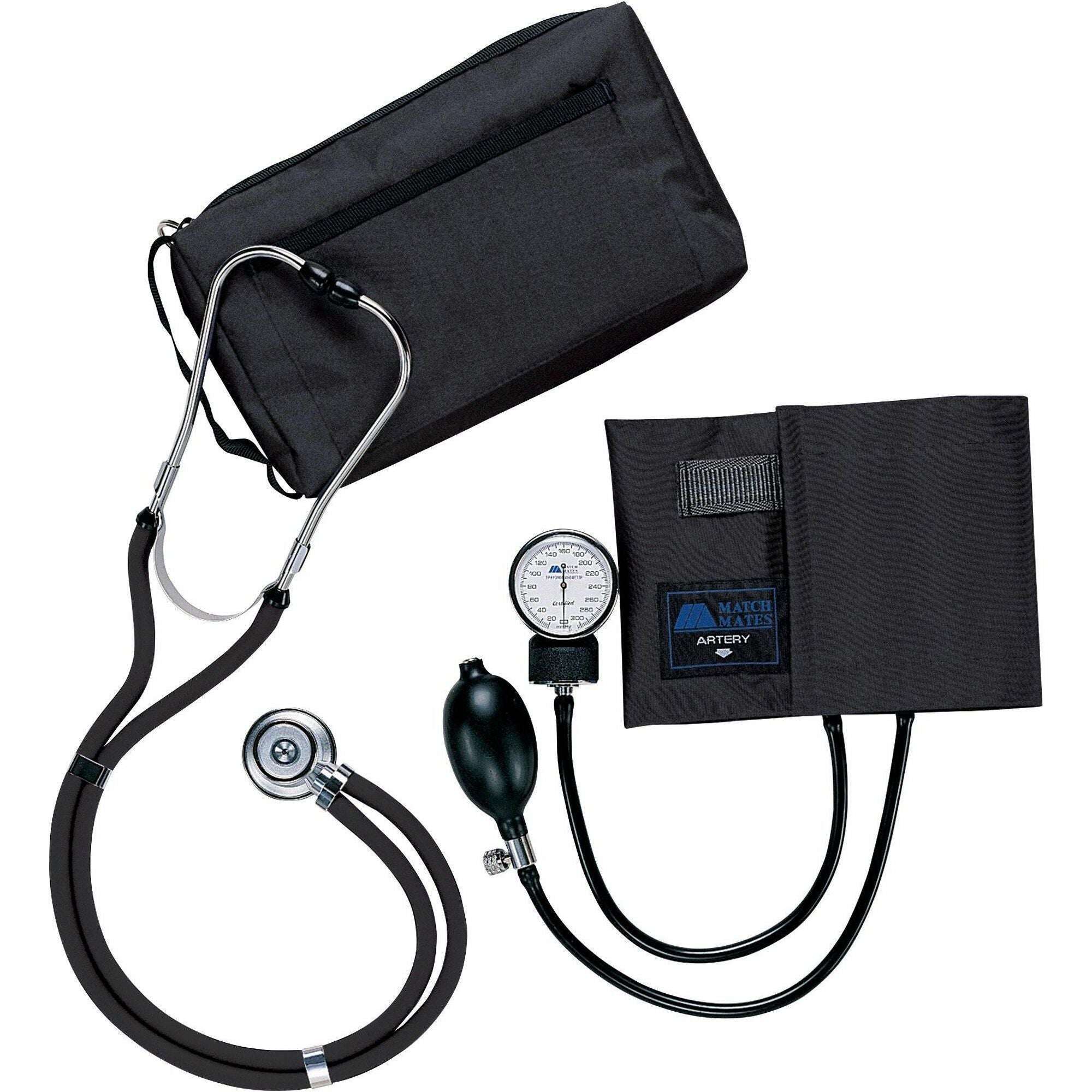 Medline Sprague Rappaport Stetho/Sphyg Combo - For Blood Pressure - Latex-free - Black - 
