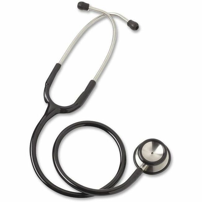 Medline Accucare Stethoscope - Black - Adult - 