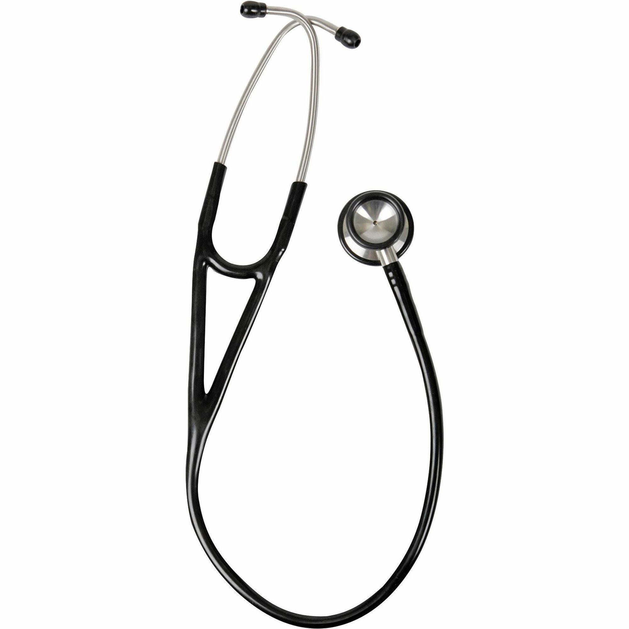 Medline Accucare Cardiology Stethoscope - Black - 