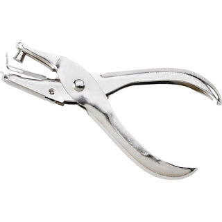 Business Source 1/4" Round Ticket Punch - 1 Punch Head(s) - 1/4" Punch Size - Round Shape - Silver