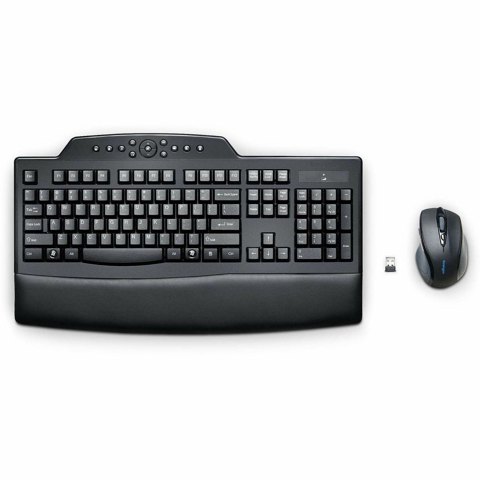 Pro Fit Comfort Wireless Desktop Set, 2.4 GHz Frequency/30 ft Wireless Range, Black