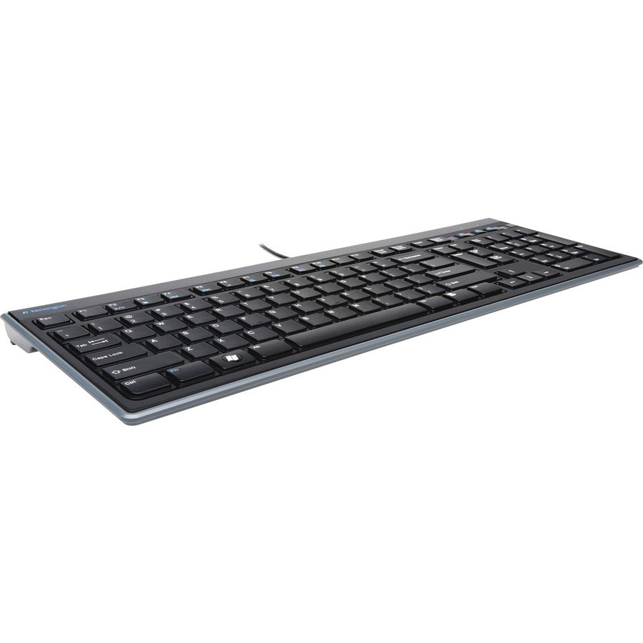 Slim Type Standard Keyboard, 104 Keys, Black