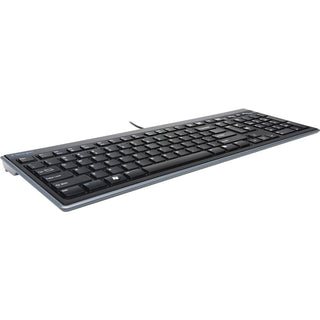 Slim Type Standard Keyboard, 104 Keys, Black