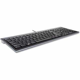 Slim Type Standard Keyboard, 104 Keys, Black