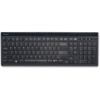 Slim Type Standard Keyboard, 104 Keys, Black