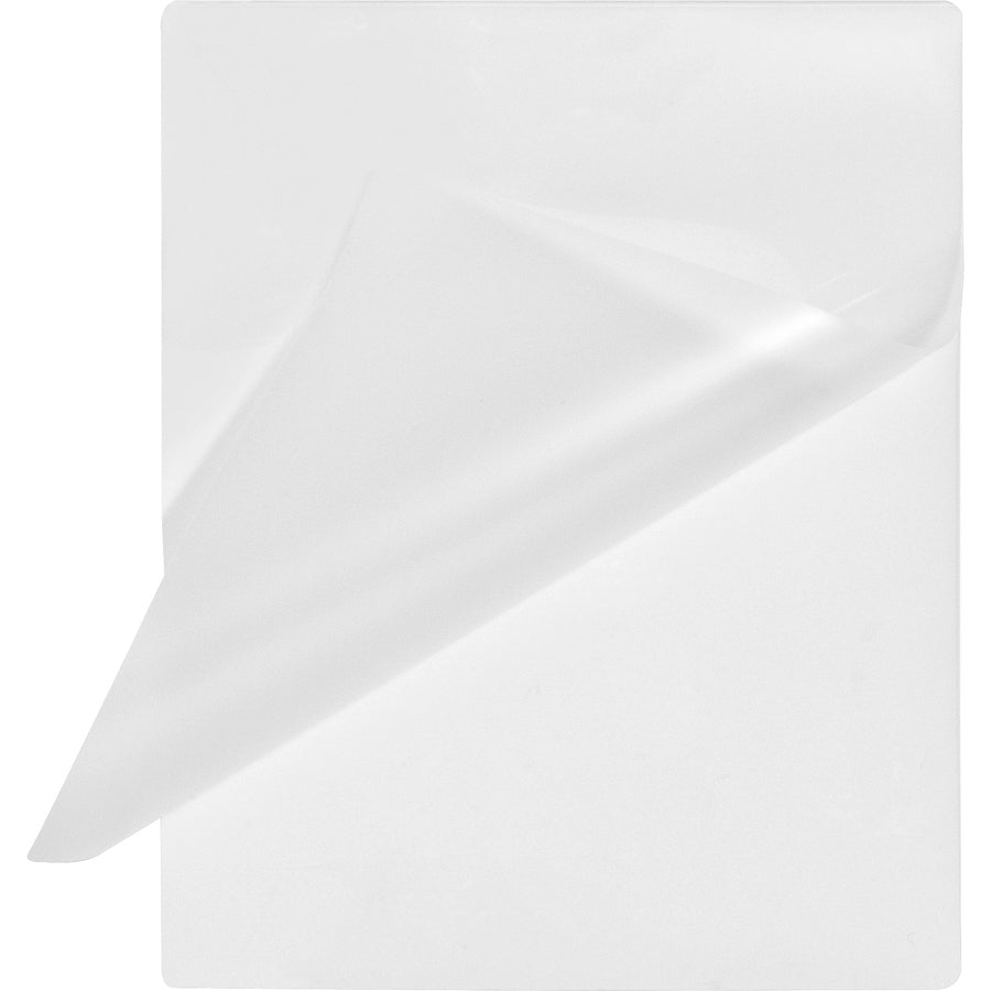 Business Source Letter Size Laminating Pouches - Sheet Size Supported: Letter 8.50" Width x 11" Length - Laminating Pouch/Sheet Size: 9" Width x 11.50" Length x 5 mil Thickness - for Photo, Document, ID Badge, Recipe - Pre-trimmed - Clear - 50 / Box - 